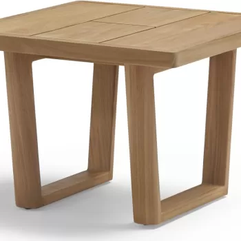 Masuta auxiliara exterior Point Heritage 64x64x46cm lemn Teak natural imagine