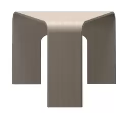 Masuta de colt Stressless Corner 68x58x45cm Whitewash imagine