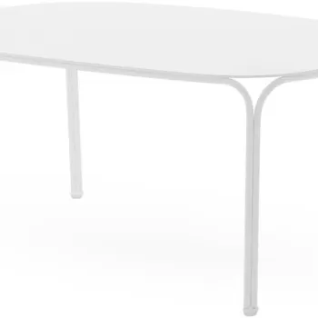 Masuta exterior Kartell Hiray design Ludovica & Roberto Palomba 90x59cm h 38cm alb imagine