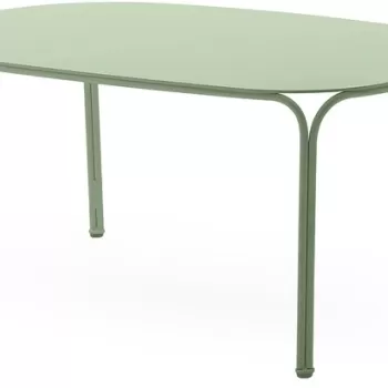 Masuta exterior Kartell Hiray design Ludovica & Roberto Palomba 90x59cm h 38cm verde salvie imagine