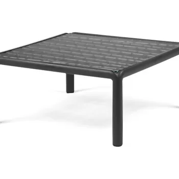 Masuta exterior Nardi Komodo Tavolino Vetro blat sticla 70x70cm h32.5cm antracit imagine