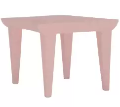 Masuta Kartell Bubble design Philippe Starck 51.5x51.5cm hx41.5cm cipria imagine