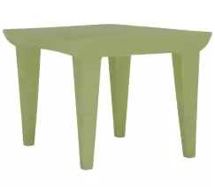 Masuta Kartell Bubble design Philippe Starck 51.5x51.5cm hx41.5cm verde imagine