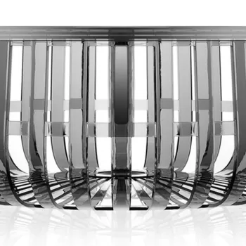 Masuta Kartell Panier design Ronan & Erwan Bouroullec 61cm h 21cm gri transparent imagine