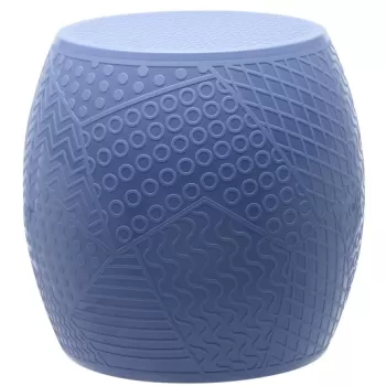 Masuta Kartell Roy design Alessandro Mendini h43cm d45cm albastru imagine