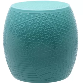 Masuta Kartell Roy design Alessandro Mendini h43cm d45cm verde petrol imagine