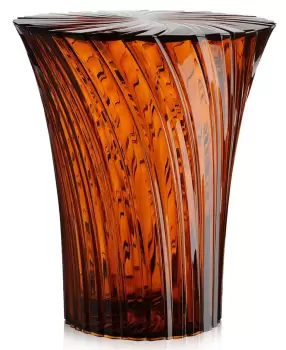 Masuta Kartell Sparkle design Tokujin Yoshioka diametru 38cm chihlimbar transparent imagine