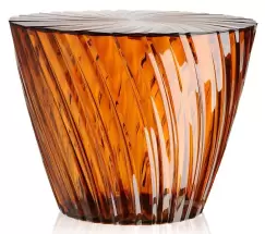 Masuta Kartell Sparkle design Tokujin Yoshioka diametru 45cm h 35cm chihlimbar transparent imagine