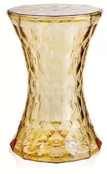 Masuta Kartell Stone design Marcel Wanders 30cm h45cm galben transparent imagine