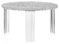 Masuta Kartell T-Table design Patricia Urquiola 50cm h 28cm transparent imagine