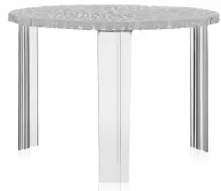 Masuta Kartell T-Table design Patricia Urquiola 50cm h 36cm transparent imagine