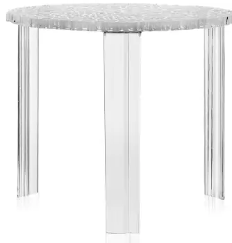 Masuta Kartell T-Table design Patricia Urquiola 50cm h 44cm transparent imagine