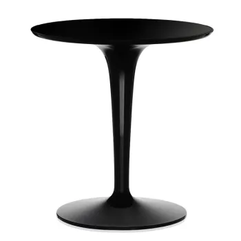 Masuta Kartell Tip Top Mono design Philippe Starck & Eugeni Quitllet d48cm h50cm negru imagine