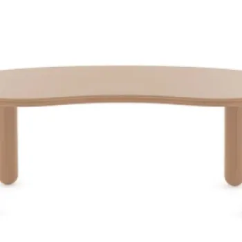 Masuta Kartell Undique Mas design Patricia Urquiola 119x59x44cm baza lemn top MDF pudra imagine