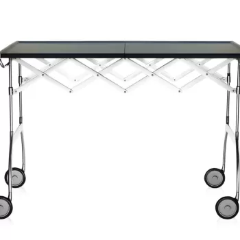 Masuta pliabila Kartell Battista design Antonio Citterio & Oliver Low 100x54cm h69cm mov-crom imagine