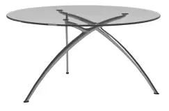 Masuta Stressless Enigma d 90cm h44cm baza aluminiu tip sticla transparenta imagine