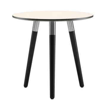 Masuta Stressless Style 55cm h52cm baza negru blat crem imagine