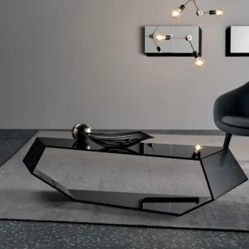 Masuta Tonelli Design Dekon 2  design Karim Rashid  150x68cm  h36cm  sticla Fume imagine