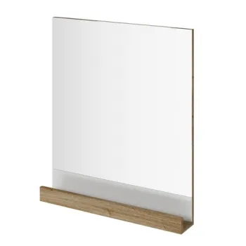 Oglinda baie Ravak Concept 10? cu polita 65x75x11cm nuc inchis imagine