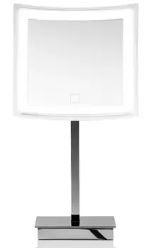 Oglinda cosmetica rotunda Decor Walther x5 iluminare LED 3.5W crom imagine