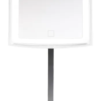 Oglinda cosmetica rotunda Decor Walther x5 iluminare LED 3.5W crom imagine