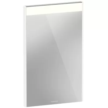 Oglinda cu iluminare LED Duravit Brioso 42x70cm 6W IP44 alb mat imagine
