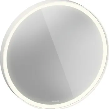 Oglinda Duravit Vitrium d 70cm iluminare LED cu senzor IP44 alb mat imagine