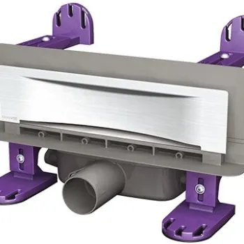 Pachet rigola de dus Kessel Scada de perete cu capac Wave inox imagine