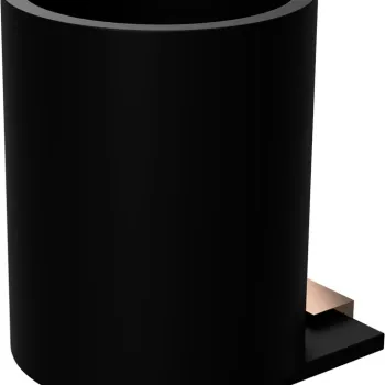 Pahar cu suport Bemeta Galla de perete maro-negru imagine