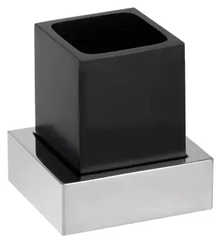 Pahar cu suport Bemeta Gamma de perete negru imagine