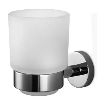 Pahar cu suport de perete Decor Walther Basic crom imagine