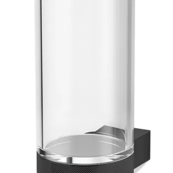 Pahar cu suport de perete Decor Walther Club WMG 12.5cm cristal negru mat imagine