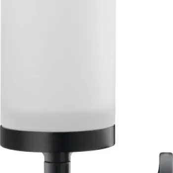 Pahar cu suport de perete Duravit Starck T sticla mata  negru mat imagine