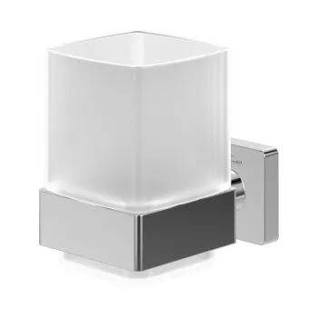 Pahar cu suport de perete Villeroy & Boch Elements Striking crom imagine