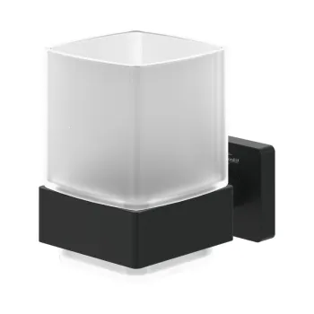 Pahar cu suport de perete Villeroy & Boch Elements Striking negru mat imagine