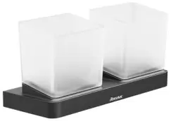 Pahar cu suport dublu Ravak Concept 10? TD 220.20 black imagine