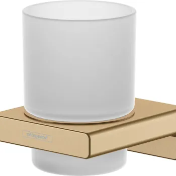 Pahar cu suport Hansgrohe AddStoris bronz periat imagine