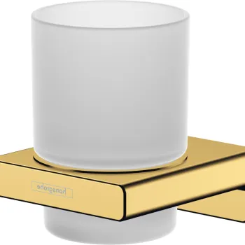 Pahar cu suport Hansgrohe AddStoris gold optic lustruit imagine