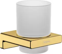 Pahar cu suport Hansgrohe AddStoris gold optic lustruit imagine