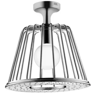 Palarie dus cu lampa LED Hansgrohe Axor Nendo prindere tavan imagine