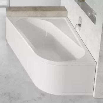 Panou frontal pentru cada Ravak Concept Chrome 160x105cm stanga alb imagine