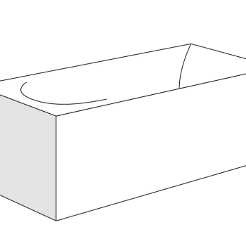 Panou lateral Radaway pentru cazi rectangulare 75cm h56cm imagine