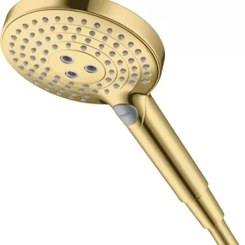 Para de dus Hansgrohe Raindance Select S 120 cu 3 jeturi gold optic lustruit imagine