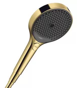 Para de dus Hansgrohe Rainfinity 130 EcoSmart Select 9l/min 3 jet gold optic lustruit imagine