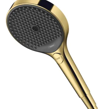 Para de dus Hansgrohe Rainfinity 130 EcoSmart Select 9l/min 3 jet gold optic lustruit imagine