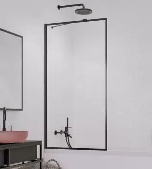 Paravan cada Radaway Idea Black Frame PNJ un element fix 60cm imagine