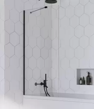Paravan cada Radaway Idea Black PNJ un element fix 80cm imagine