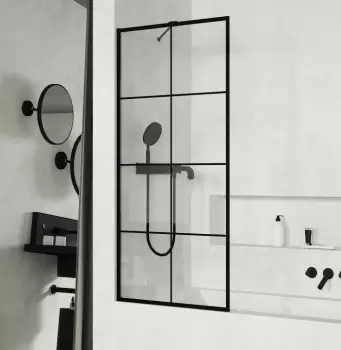 Paravan cada Radaway Modo Black Factory PNJ un element fix 60cm imagine