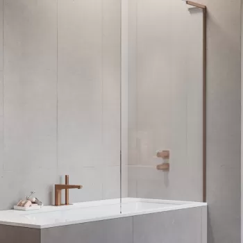 Paravan cada Radaway Modo SL PNJ II un element fix orientare stanga 60cm cupru periat imagine