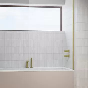 Paravan cada Radaway Modo SL PNJ II un element fix orientare stanga 70cm auriu periat imagine